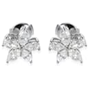 TIFFANY & CO. Victoria Diamond Earrings in Platinum 1.77 ctw - Tiffany & Co