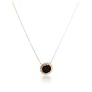 TIFFANY & CO. T Black Onyx & Diamond Circle Pendant in 18k Rose Gold 0.05 ctw - Tiffany & Co