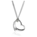 TIFFANY & CO. ELSA PERETTI 36mm Open Heart Pendant On Mesh Chain Sterling Silver - Tiffany & Co