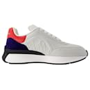 Baskets Sprint Runner - Alexander McQueen - cuir de veau - Gris - Alexander Mcqueen