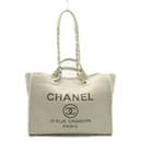 Sacola de compras média A de Deauville66941 b06387 NE261 - Chanel