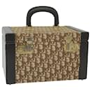 Christian Dior Trotter Canvas Trunk Beige Auth 64170