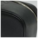 CHANEL Vanity Cosmetic Pouch Caviar Skin Black CC Auth 63640 - Chanel