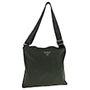 PRADA Shoulder Bag Nylon Khaki Auth bs11372 - Prada
