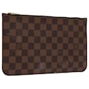 LOUIS VUITTON Damier Ebene Neverfull MM Pouch Accessoire Pouch LV Auth 63480 - Louis Vuitton