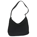 GUCCI Shoulder Bag Canvas Black Auth bs11422 - Gucci