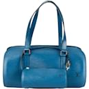 Louis Vuitton Blue Epi Leather Papillon Set Handbag