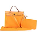 Hermes Herbag Classique Orange 31 Sac à main - Hermès