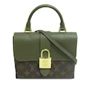 Bolso satchel Locky BB con monograma de Louis Vuitton verde oliva