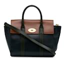 Cartable tricolore bleu Mulberry Bayswater