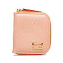 Monedero rosa Fendi FF Lock