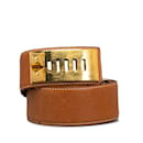 Brown Hermes Collier de Chien Belt - Hermès