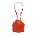 Red Alexander McQueen Leather The Bucket Bag - Alexander Mcqueen