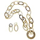 Favolosa parure DOLCE & GABBANA modello “Whisp” in acciaio dorato - Dolce & Gabbana