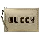 Gucci White Guccy Sega Clutch