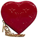 Porte-monnaie coeur rouge monogramme Vernis Louis Vuitton
