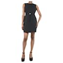Black sleeveless sculpted dress - size US 2 - Theory
