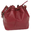 LOUIS VUITTON Epi Petit Noe Shoulder Bag Red M44107 LV Auth 63355 - Louis Vuitton
