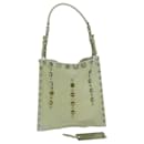 PRADA Hand Bag Suede Green Auth 63978 - Prada