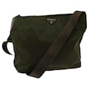 PRADA Shoulder Bag Nylon Khaki Auth 63873 - Prada