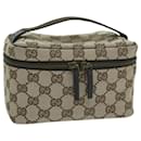 GUCCI GG Canvas Vanity Cosmetic Pouch Beige 106646 Auth yk10132 - Gucci