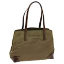 PRADA Shoulder Bag Nylon Khaki Auth 63816 - Prada