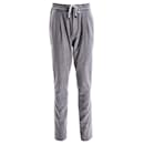 Pantaloni con coulisse Brunello Cucinelli in cotone grigio