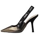 Christian Dior Gold J'Adior slingback pumps - size EU 37
