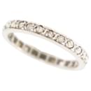 BAGUE ALLIANCE AMERICAINE 25 DIAMANTS 0.5CT OR BLANC 18K T49 GOLD DIAMONDS RING - Autre Marque