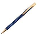 VINTAGE CARTIER MUST TRINITY BALLPOINT BLUE CHINESE LACQUER BALLPOINT PEN - Cartier