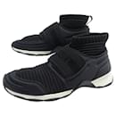 NEUF CHAUSSURES CHANEL BASKETS STRETCH G33070 STRETCH NOIR 39 SNEAKERS - Chanel