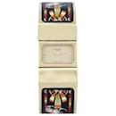 HERMES LOQUET ENAMEL L WATCH01.201 20MM QUARTZ GOLD PLATE ENAMEL GOLD WATCH - Hermès