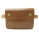 BOLSA HERMES BELT T-BELT85 95 BOLSA COURCHEVEL DE COURO OURO - Hermès