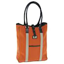 BURBERRY Black label Shoulder Bag Canvas Orange Auth bs11428 - Burberry