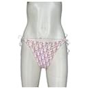 Christian Dior thong / swim briefs monogram logo oblique trotter “cherry blossom”