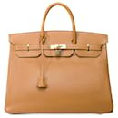 HERMES BIRKIN BAG 40 in Golden Leather - 101738 - Hermès