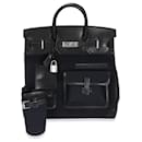 Hermes Bleu Marine Toile & Black Box Bezerro Hac 40 PHW - Hermès