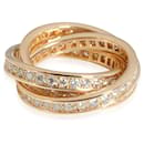 Cartier vintage Trinity anello di diamanti in 18K 3 giallo oro 1.55 ctw