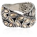 John Hardy Batu Kawung Crossover Ring in 18k Yellow Gold & Sterling Silver - Autre Marque