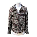 2011 Tamanho do cardigã de jaqueta de lã multicolor 38 fr - Chanel