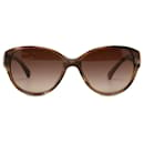 Chanel Brown Square Óculos de Sol Coloridos