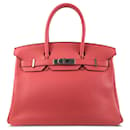 Hermes Pink 2010 Clemence Birkin 30 - Hermès