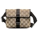 Gucci Brown GG Sac de ceinture en toile