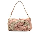 Saint Laurent Pink Suede Nadja Rose Flap Bag