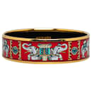 Bracelet large en émail rouge Hermes - Hermès