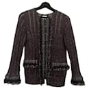 CC Buttons Fluffy Cashmere Jacket - Chanel