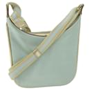 GUCCI Sherry Line Shoulder Bag Canvas Beige Light Blue 005 0814 auth 64388 - Gucci