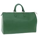 Louis Vuitton Epi Speedy 40 Hand Bag Borneo Green M42984 LV Auth 64465