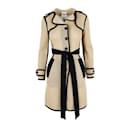 Moschino Mesh Belted Trench Coat