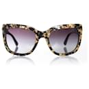 DOLCE & GABBANA, Black and gold leaf sunglasses - Dolce & Gabbana